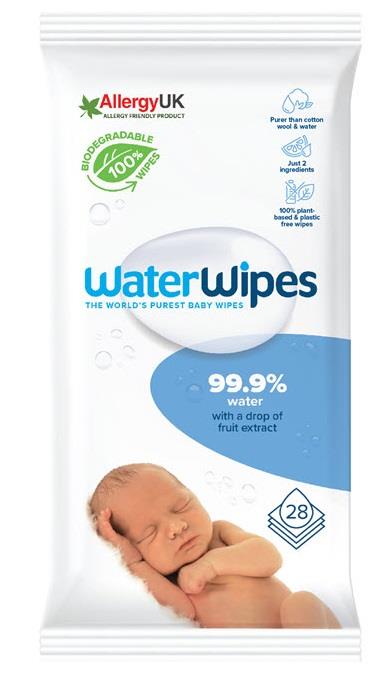 WaterWipes Biodegradable BabyWipes 28-pack