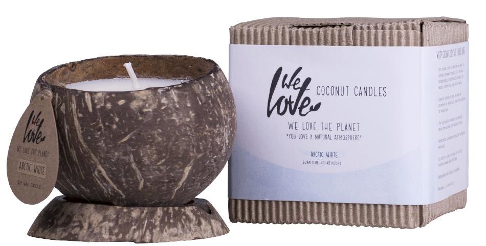 We Love Coconut Candle Arctic White