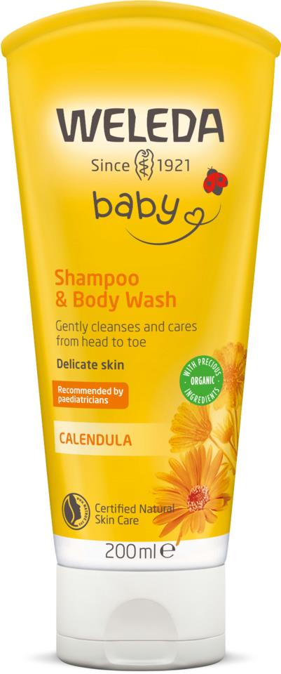Weleda Calendula Shampoo & Body Wash 200ml