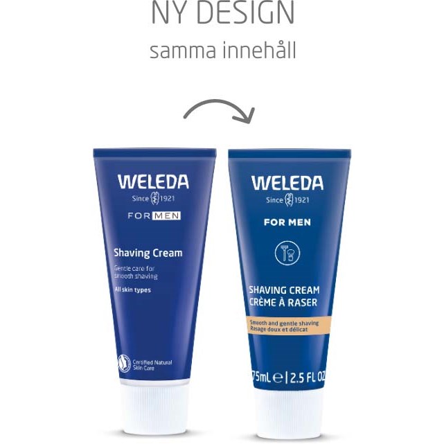 Weleda For Men Shaving Cream 75 ml (obrázok 3)