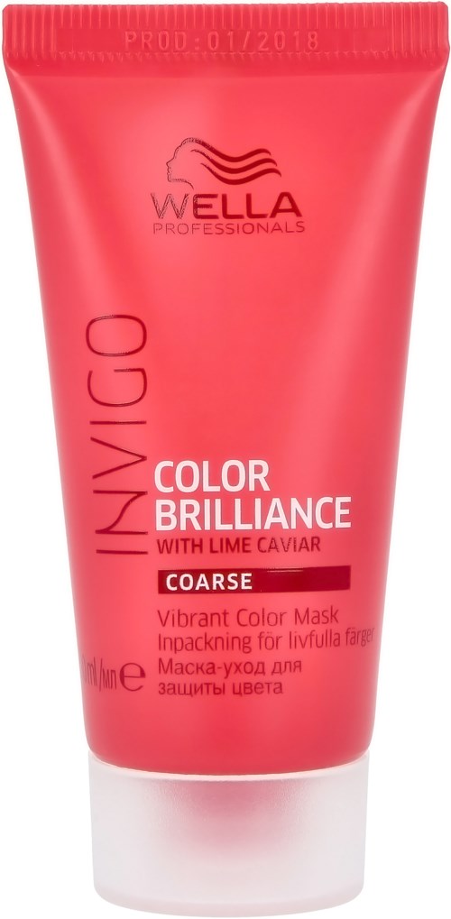 Wella Professionals INVIGO Wella Care Brilliance Mask Coarse 30 ml ...