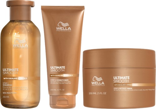 Wella Professionals Ultimate Smooth Shampoo 250 ml & Conditioner 200 ml & Mask 150 ml