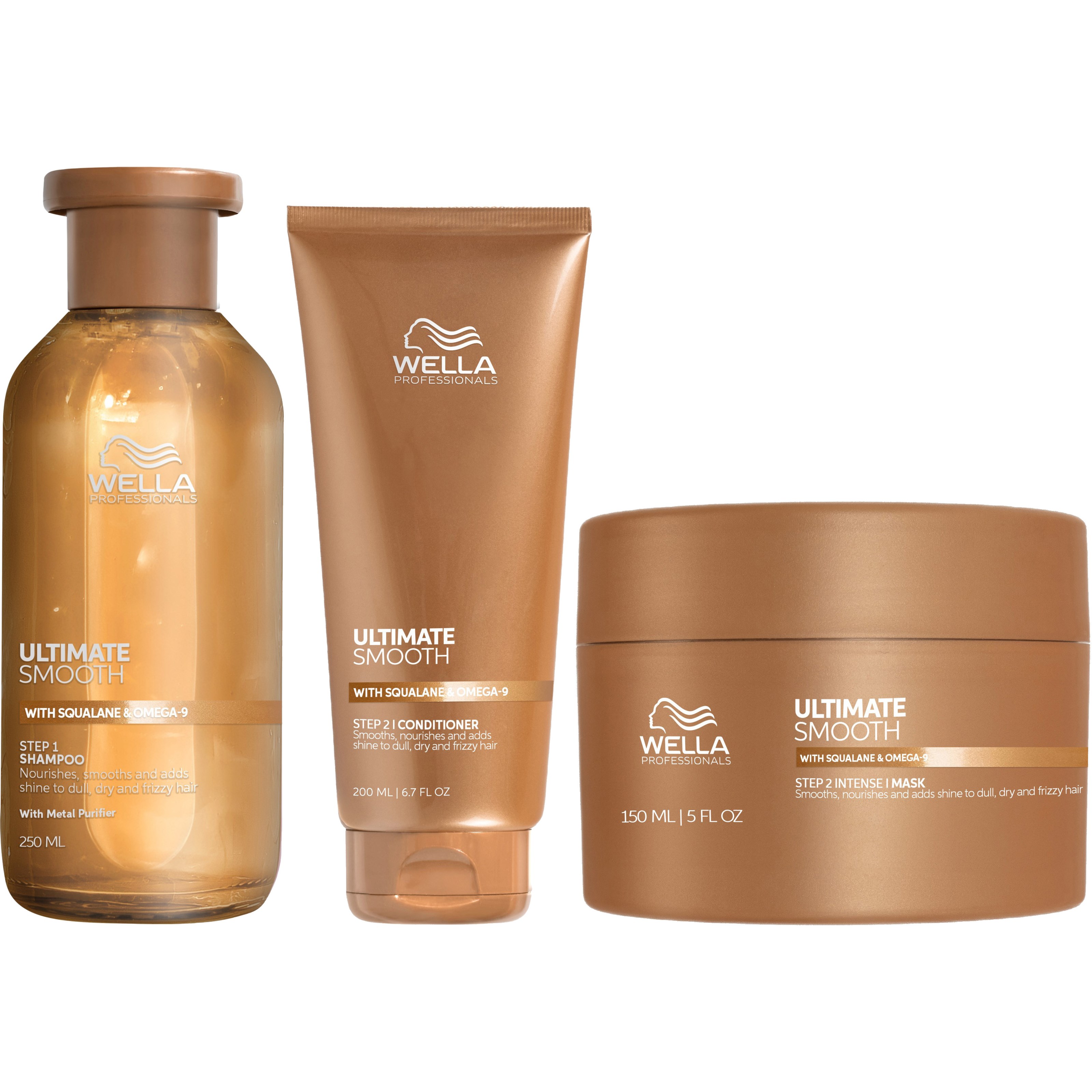 Wella Professionals Ultimate Smooth Shampoo 250 ml & Conditioner