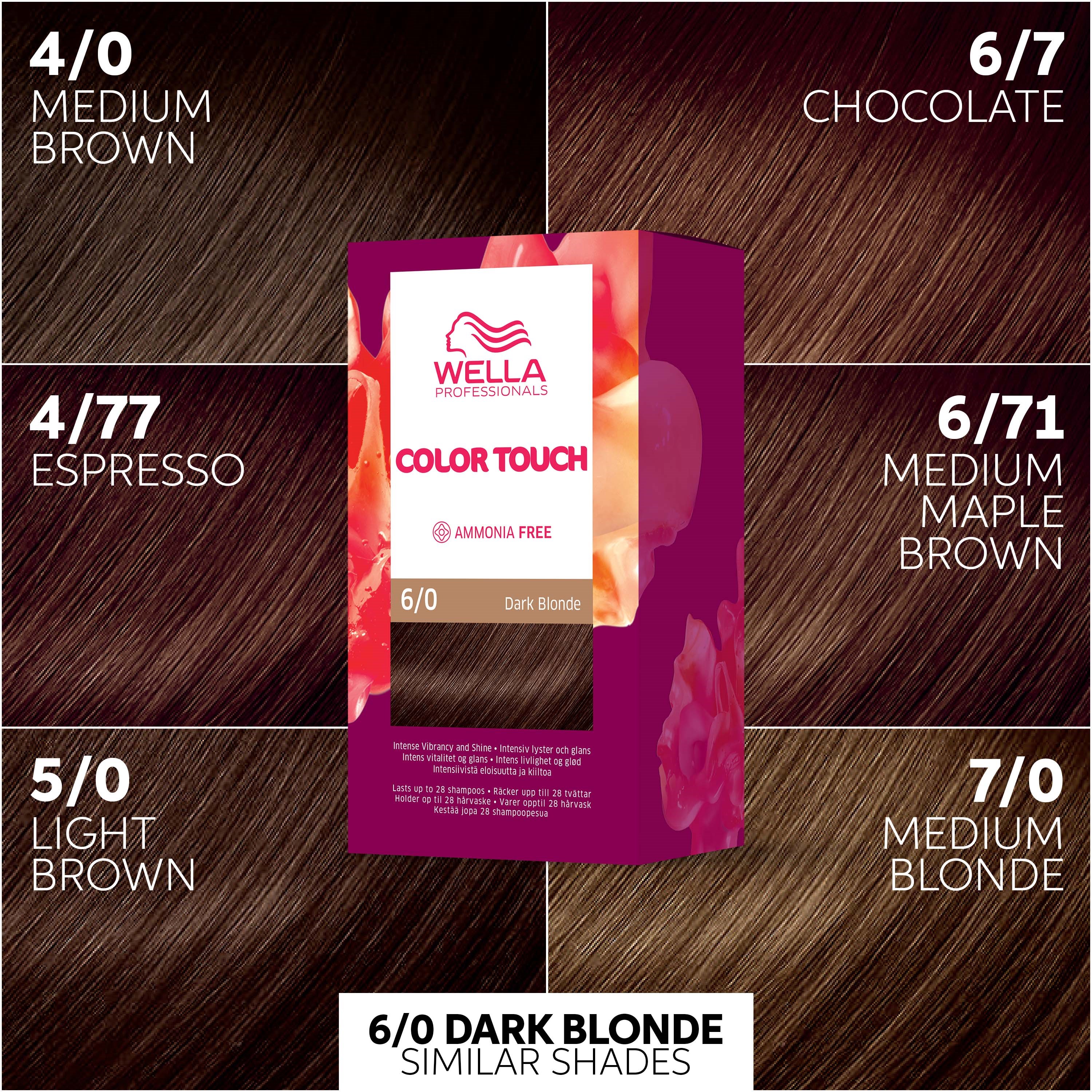 Wella Professionals Color Touch Pure Naturals Dark Blonde 6/0 (obrázok 3)