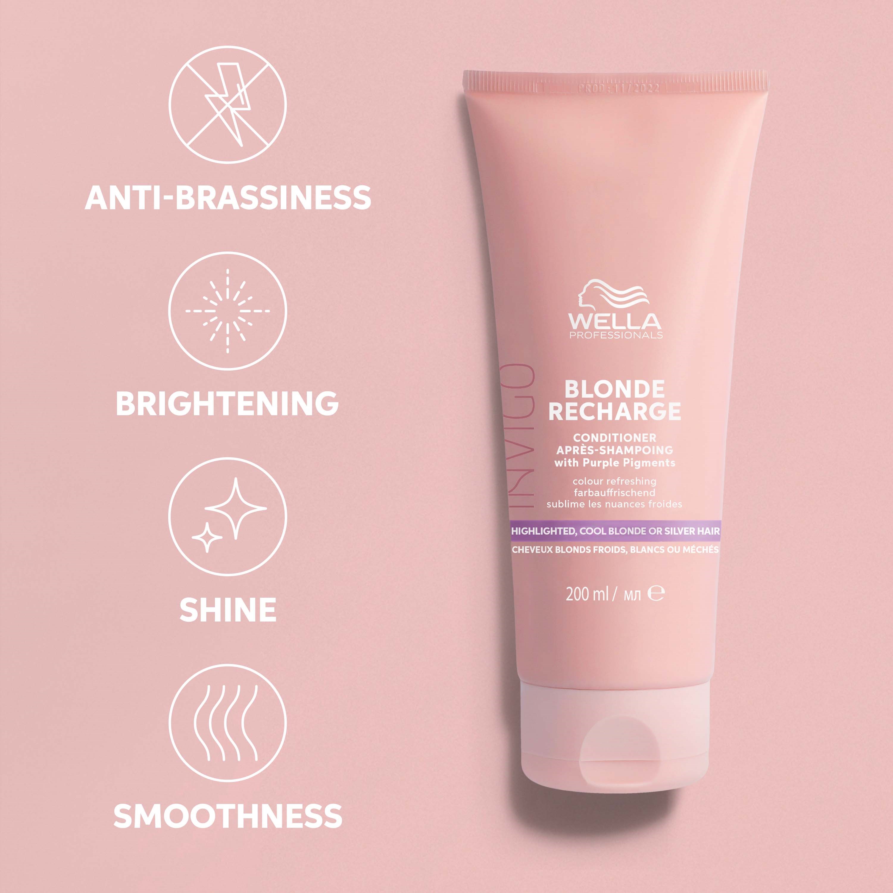 Wella Professionals Invigo Blonde Recharge Cool Blonde Conditioner 200 (obrázok 3)