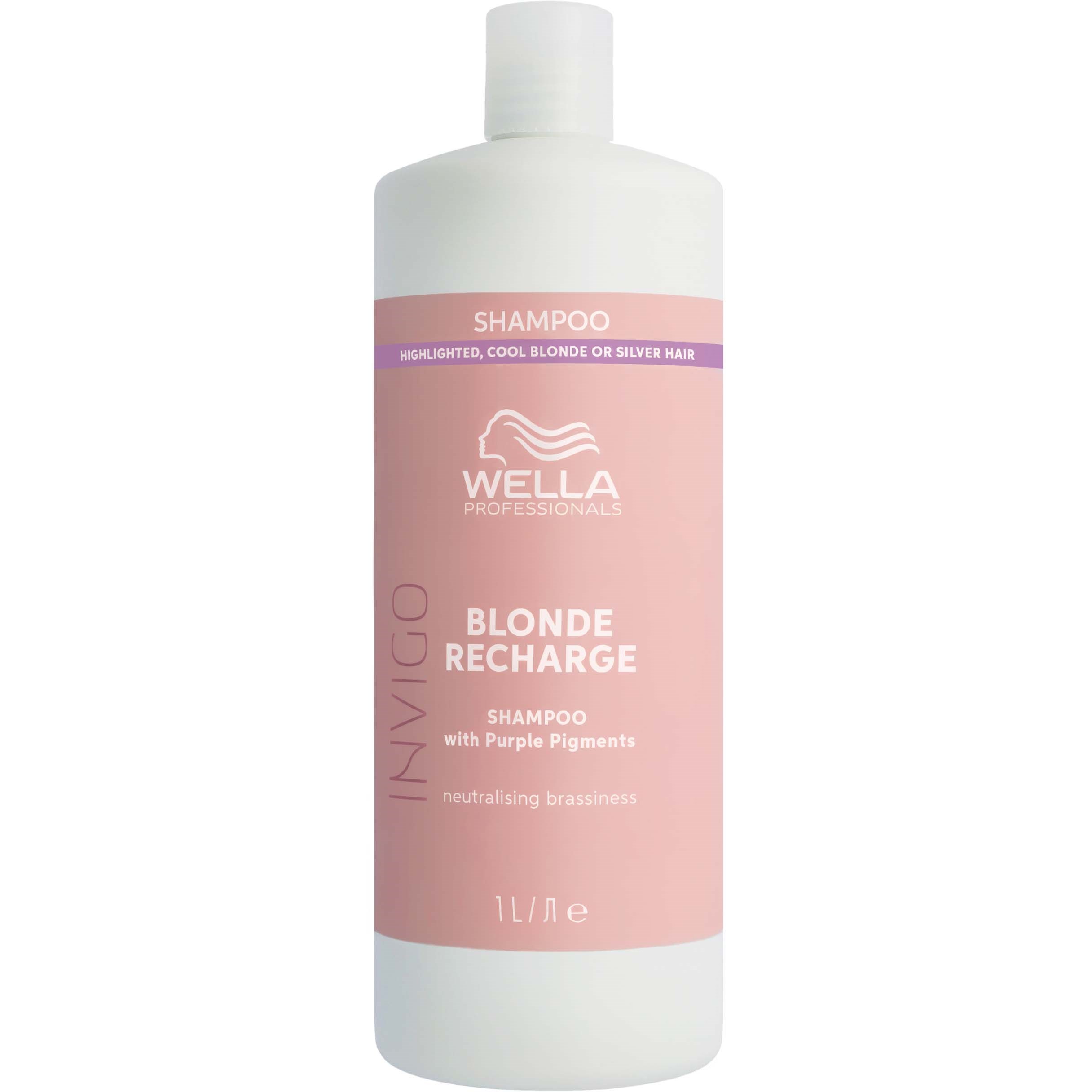 Läs mer om Wella Professionals Invigo Blonde Recharge Cool Blonde Shampoo 1000 ml