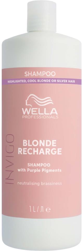 Wella Professionals Invigo Blonde Recharge Cool Blonde Shampoo 1000 ml