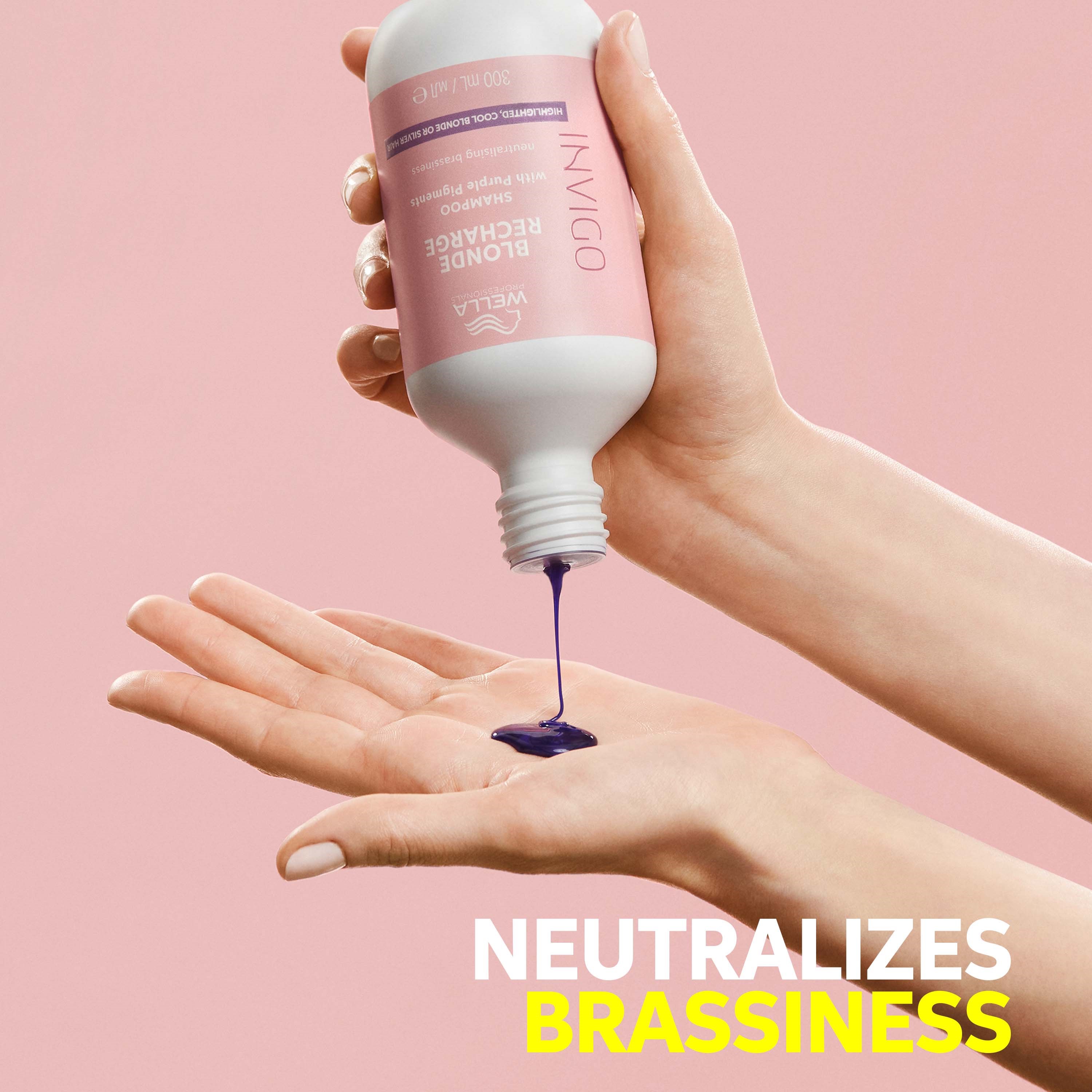 Wella Professionals Invigo Blonde Recharge Cool Blonde Shampoo 300 ml (obrázok 5)