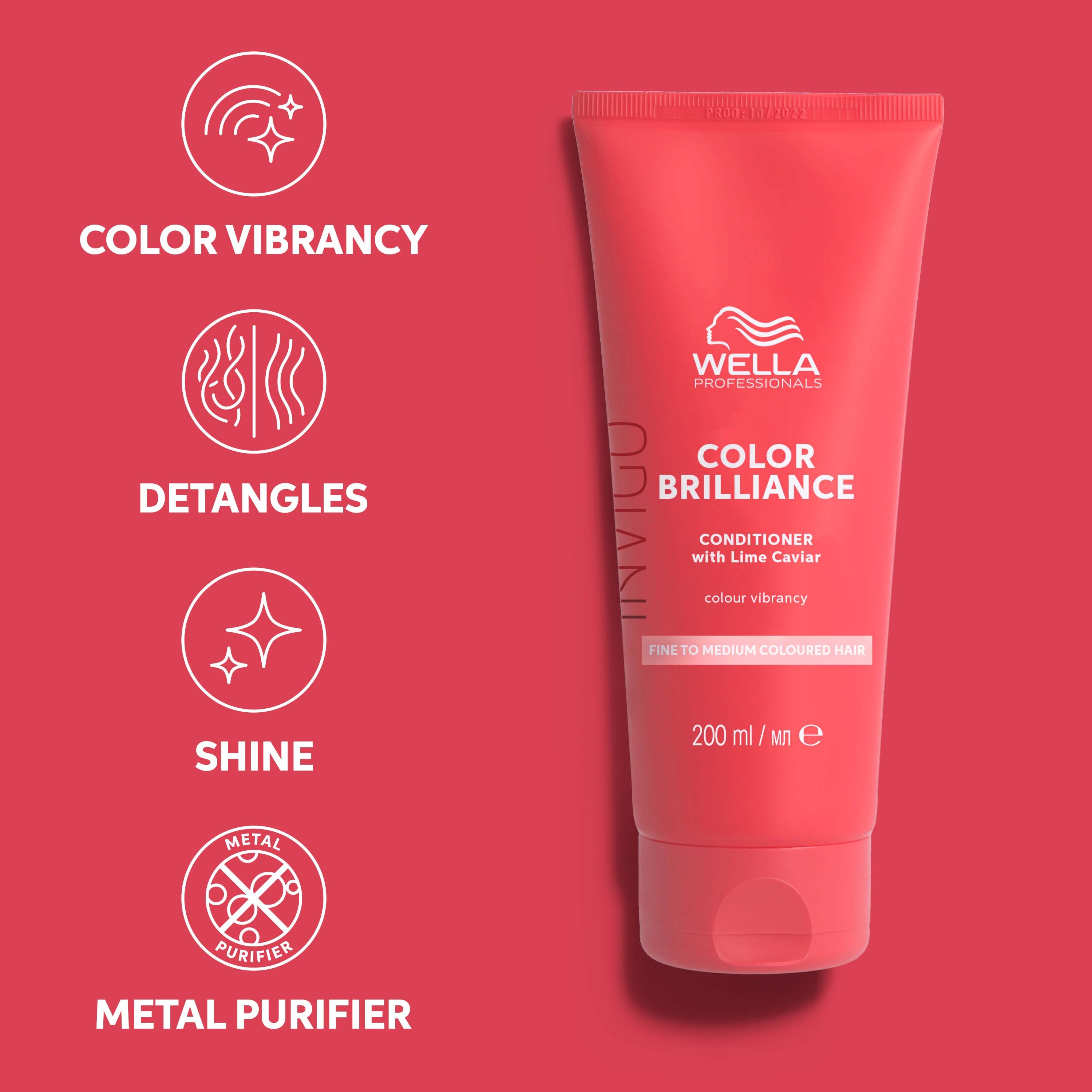 Wella Professionals Invigo Color Brilliance Conditioner Fine Hair 200 (obrázok 3)