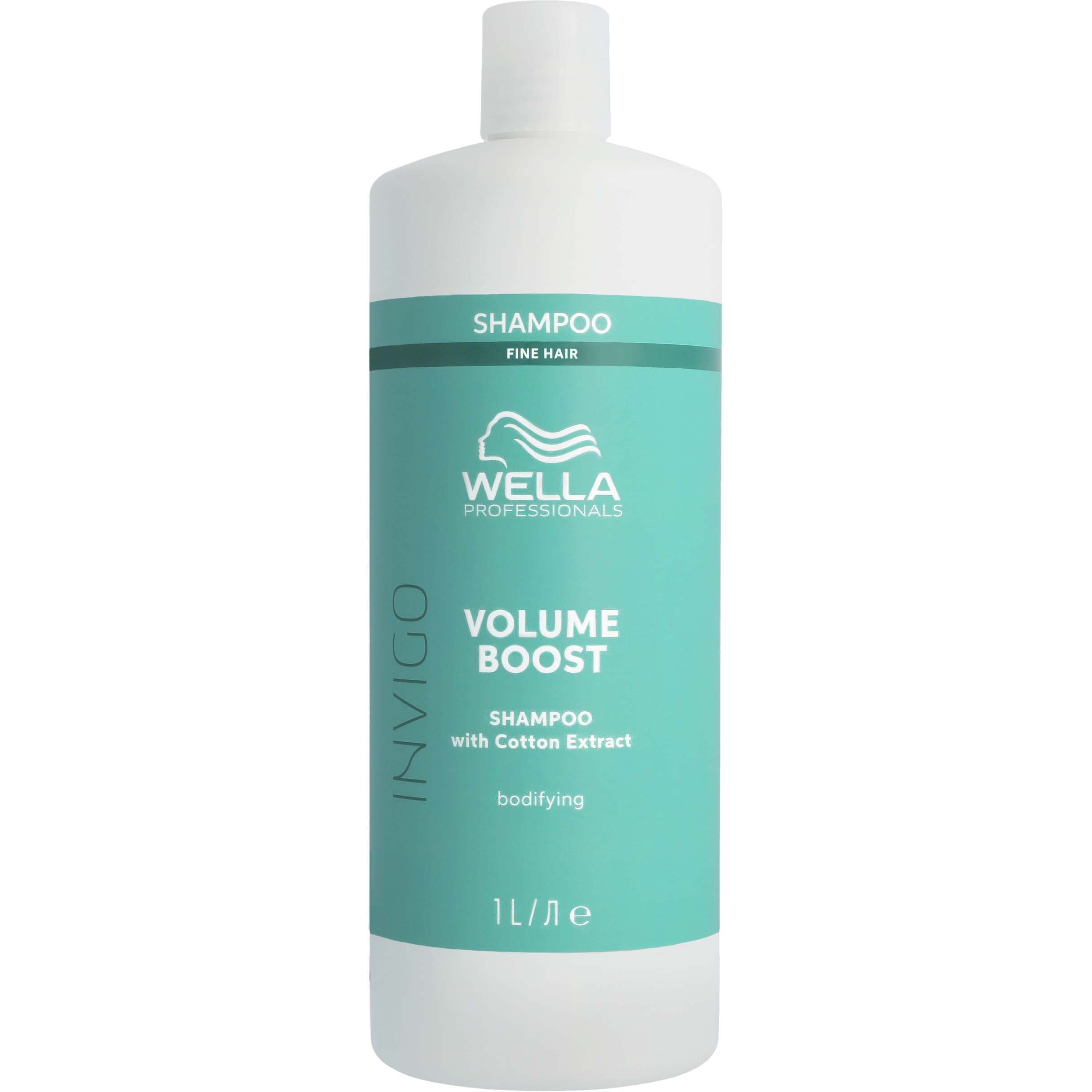 Bilde av Wella Professionals Invigo Volume Boost Shampoo Fine Hair 1000 Ml