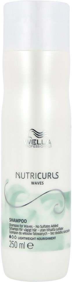 Wella Professionals NUTRICURLS Shampoo for Waves 250 ml