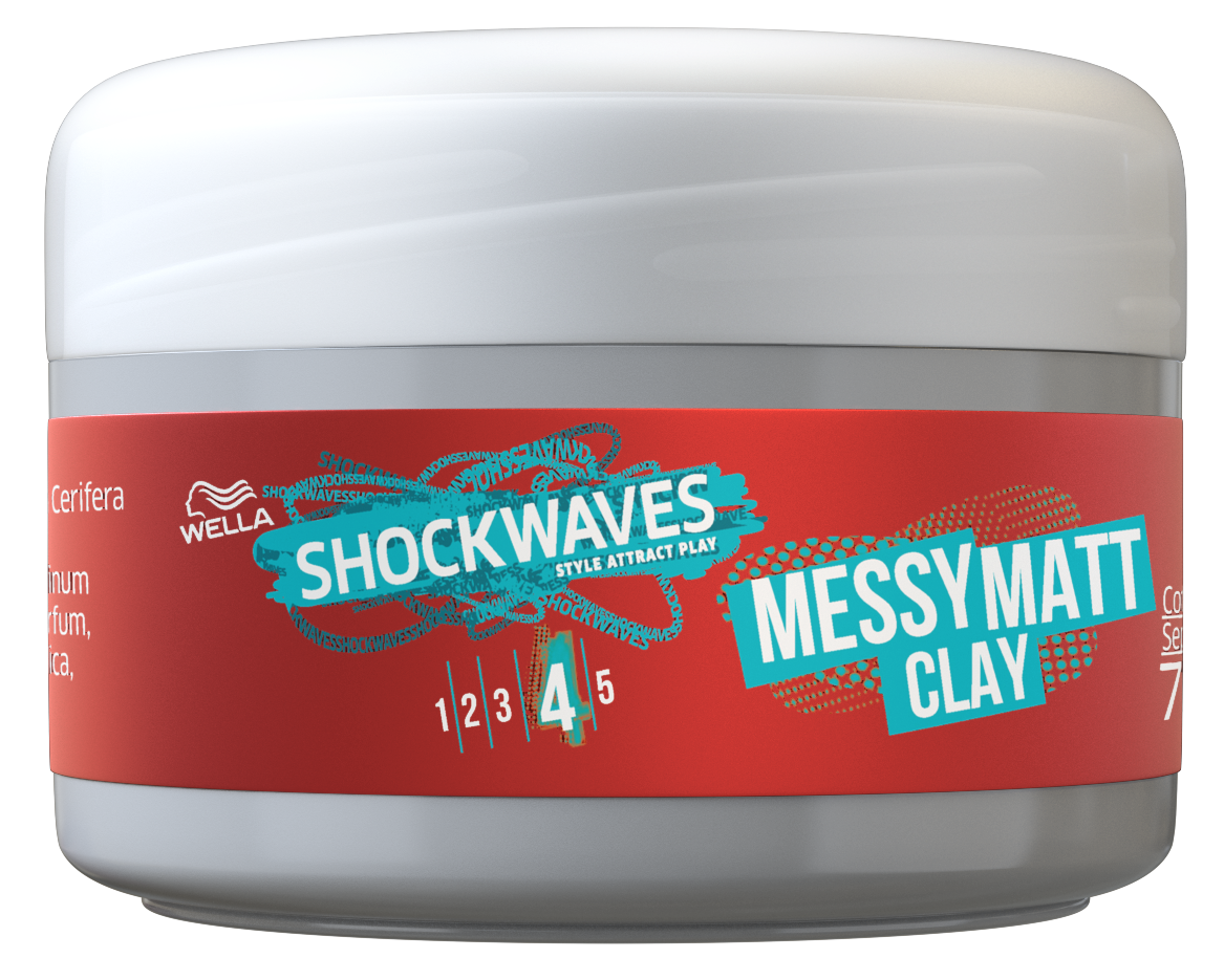 Wella Styling Wella Shockwaves Ultra Effective Go Mate Clay Wax 75 ml ...