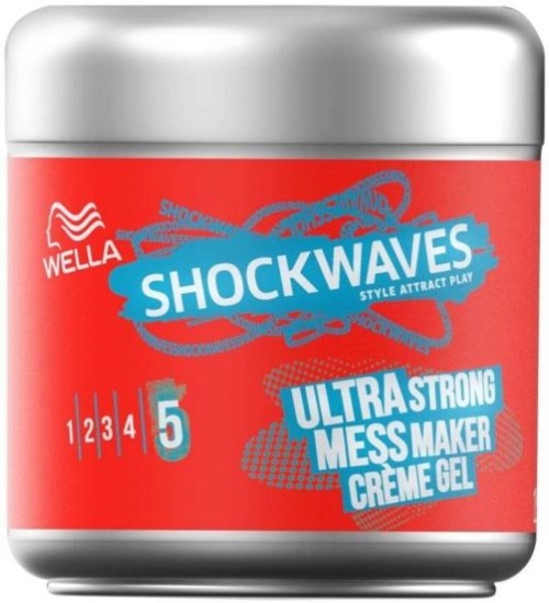 Wella Styling Wella Shockwaves Ultra Strong Mess Constructor Creme Gel ...
