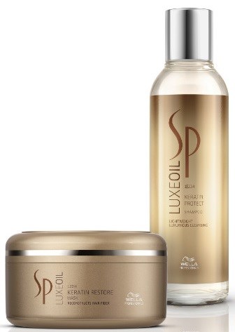 Wella Professionals SP Wella Luxeoil Keratin Protect Shampoo + Mask