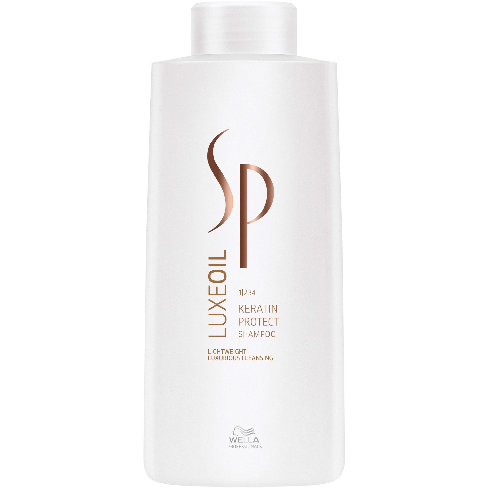 Läs mer om Wella Professionals SP Wella Luxeoil Keratin Protect Shampoo 1000 ml