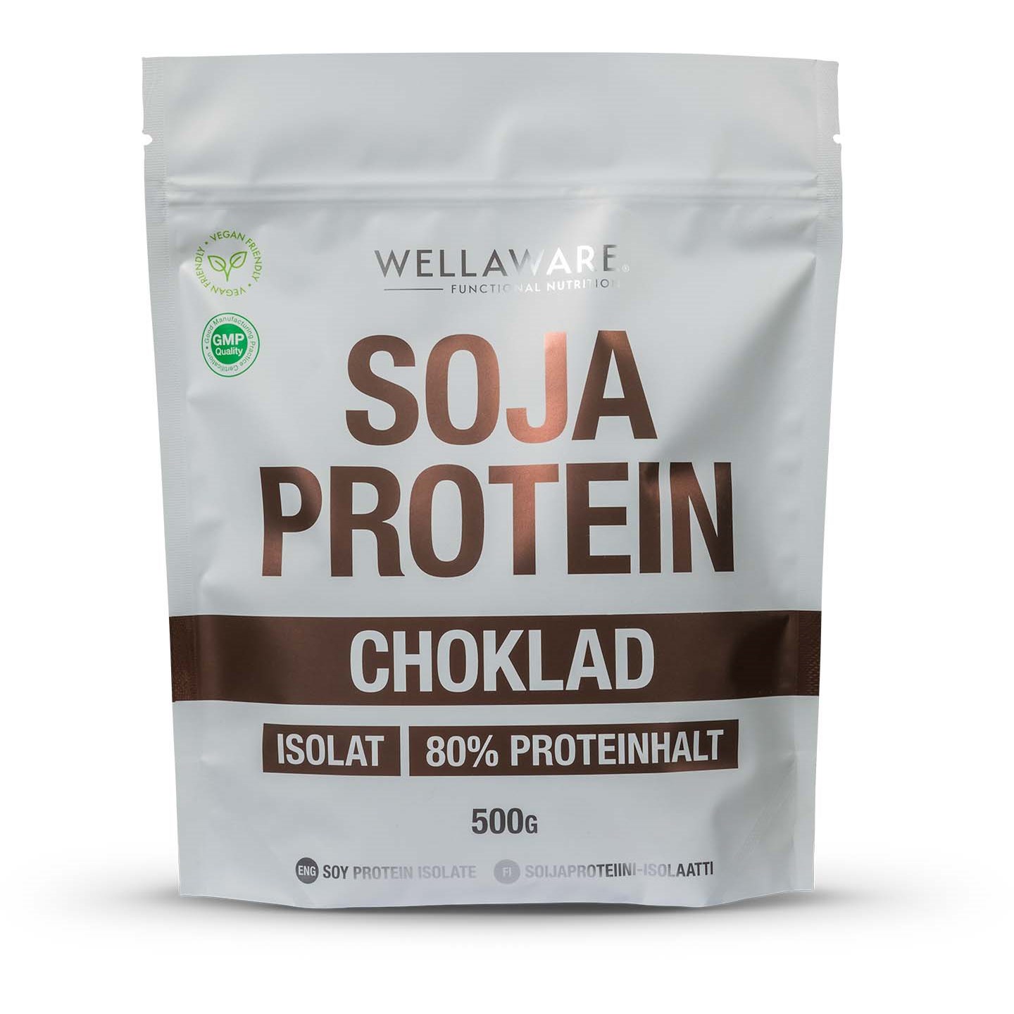 WellAware Sojaprotein Isolat Choklad 500 g