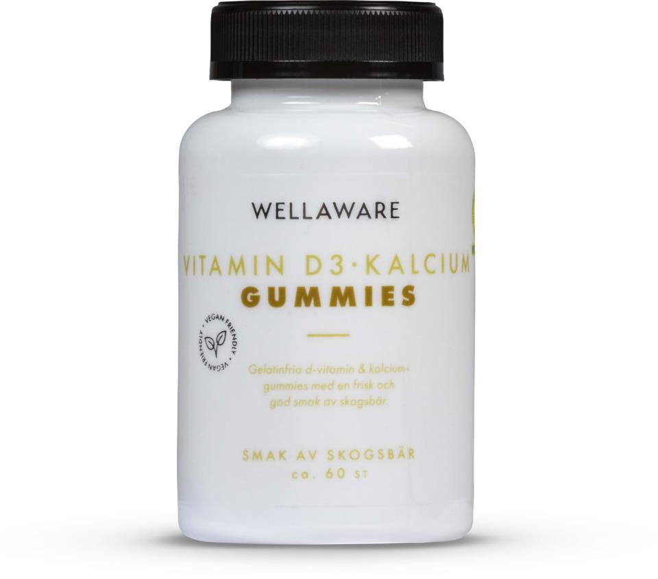 WellAware Vitamin D3 och Kalcium Gummies 60 st  