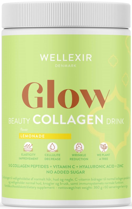 Wellexir Glow Beauty Collagen Drink Lemonade 360 g