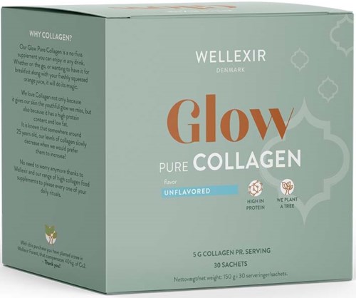 Wellexir Glow Pure Collagen Unflavored 30x5g
