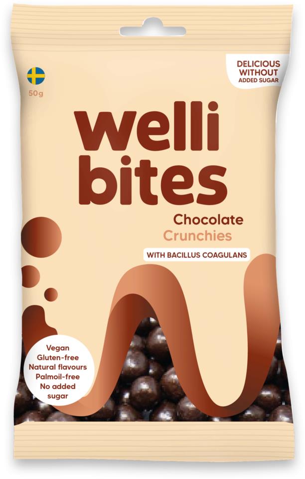 Wellibites Chocolate crunchies 50 g