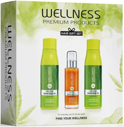 Wellness Premium Products Intensive Set (Shampoo 500 ml, Conditioner 500 ml, Serum 100 ml)