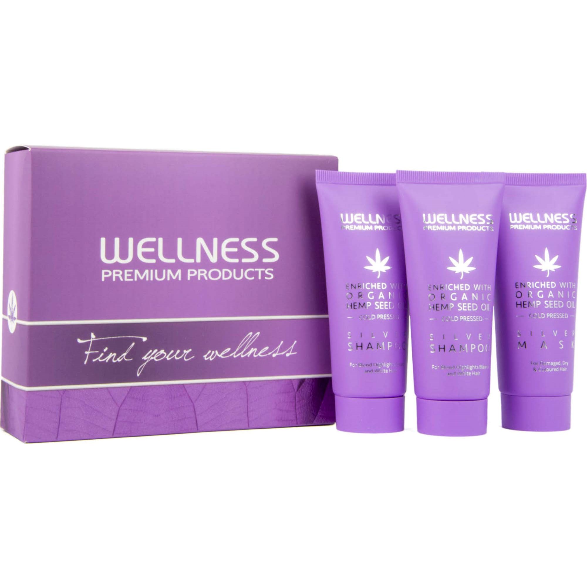 Wellness Premium Products Silver Mini Kit (Shampoo 2x50 ml, Mask