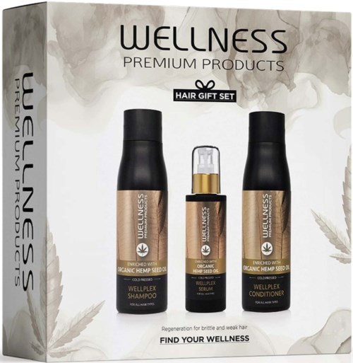 Wellness Premium Products Wellplex Set (Shampoo 500 ml, Conditioner 500 ml, Serum 100 ml)