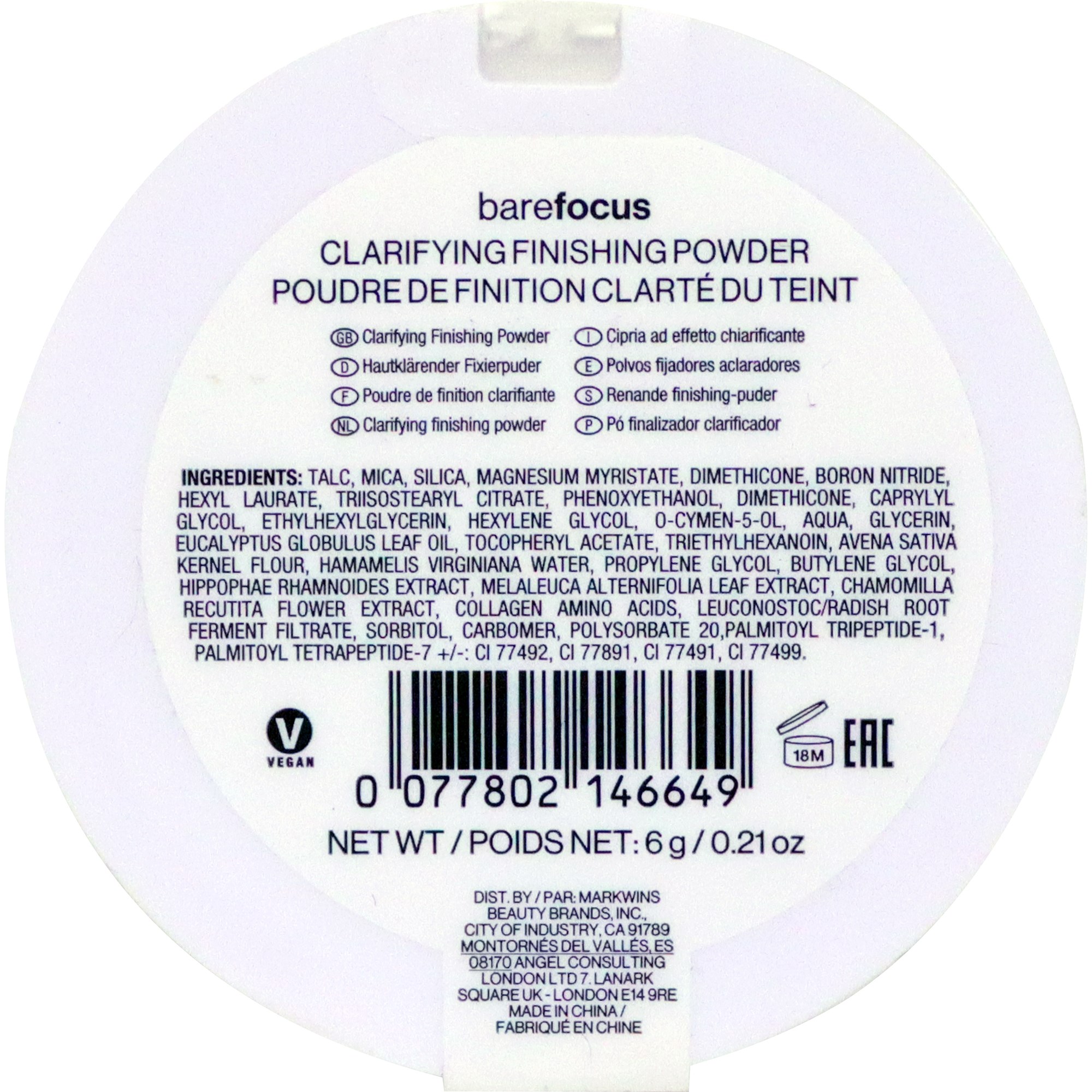 Wet n Wild Bare Focus Clarifying Powder Translucent (obrázok 4)
