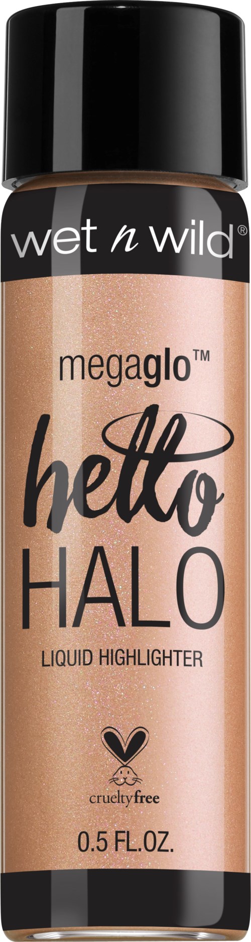 En liquid highlighter från Wet n Wild, kallad Hello Halo, cruelty-free, 0,5 fl oz.