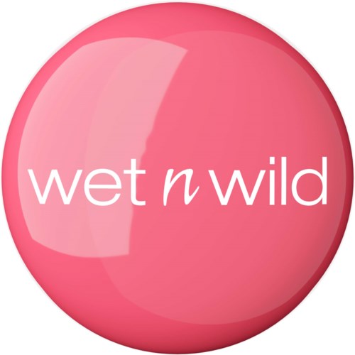 Wet n Wild-logo kiiltävän pinkillä ympyrän taustalla.