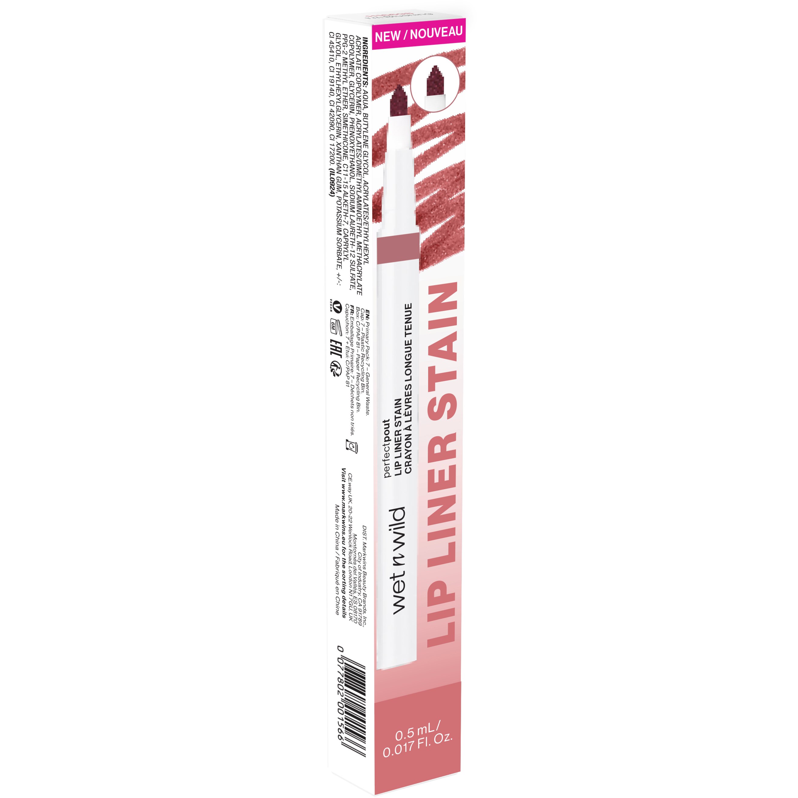Wet n Wild Perfect Pout Lip Liner Stain I’m Blushing (obrázok 6)