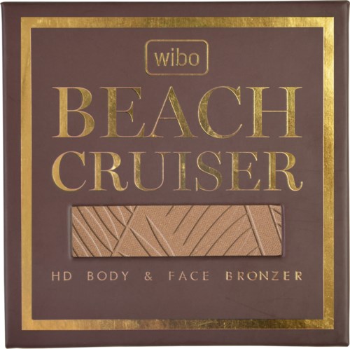 Wibo Beach Cruiser Bronzer Verpackung mit kleinem Fenster, das das Produkt zeigt.