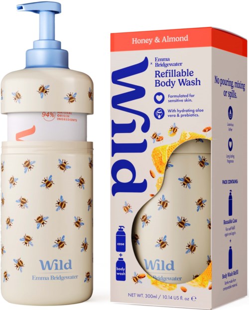 Wild Body Wash Bee Case Honey & Almond 300 ml