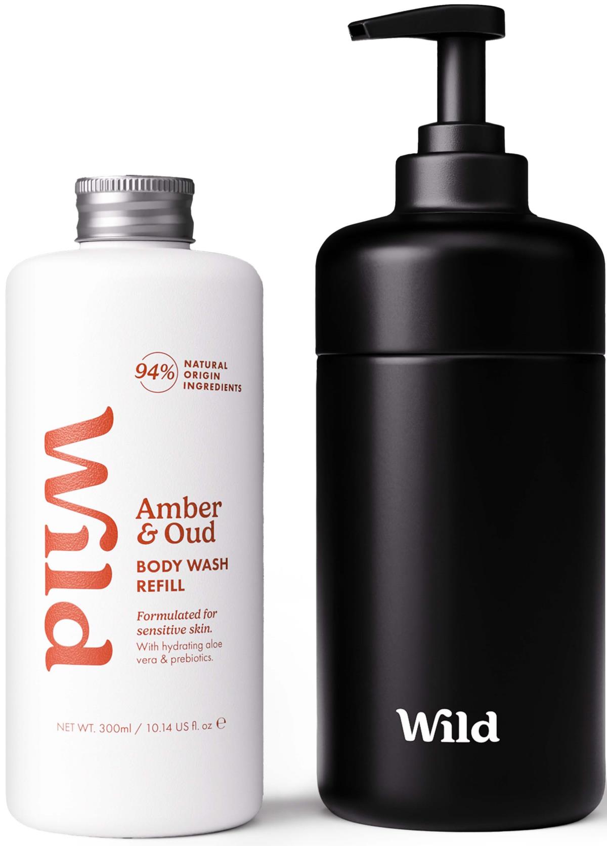 Wild Body Wash Black Case Amber Oud 300 ml