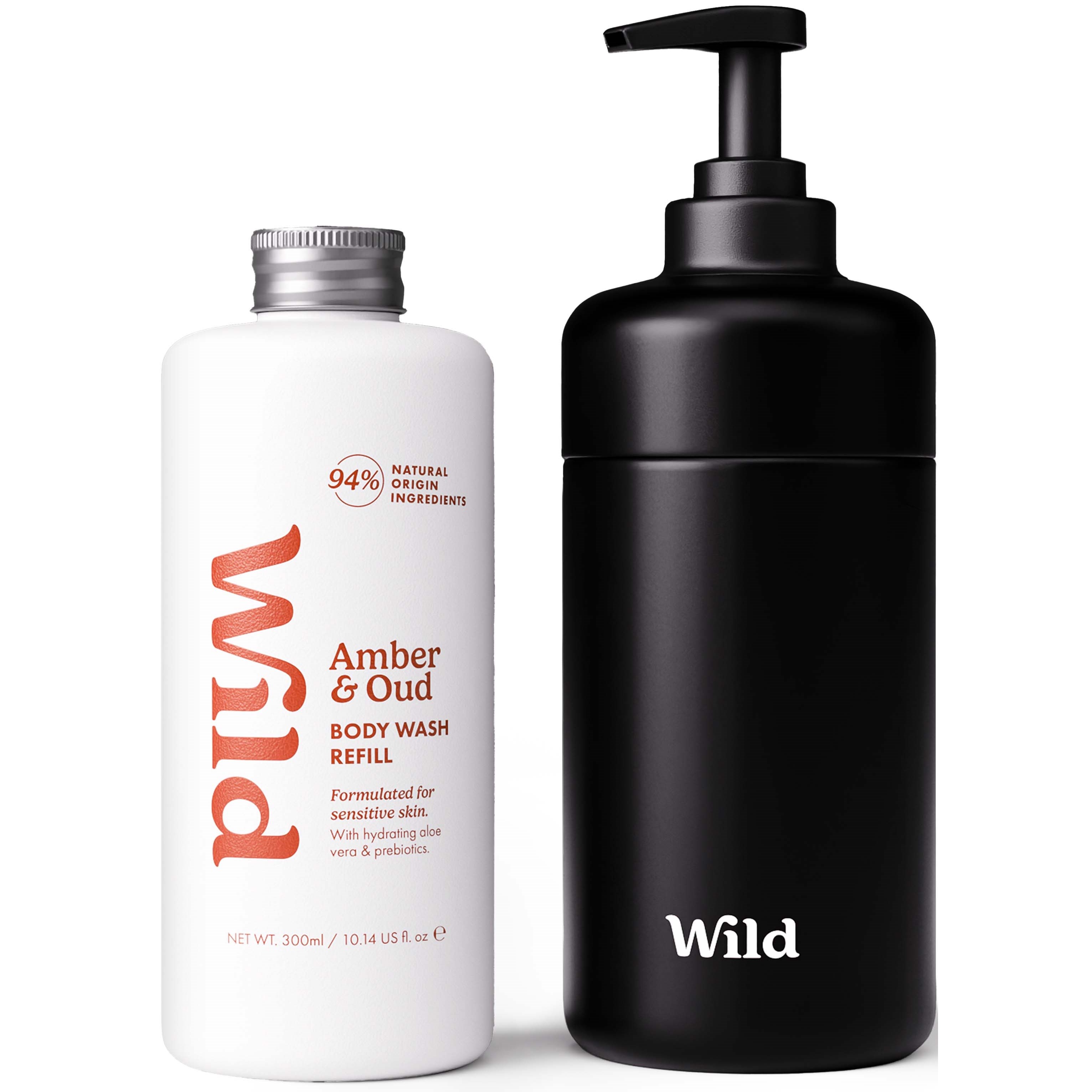 Wild Body Wash Black Case Amber Oud 300 ml