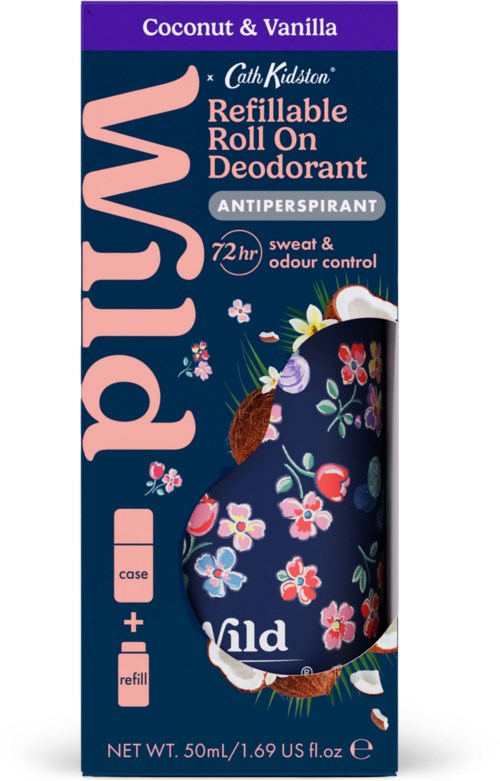 Wild Deo Roll On Marble Case Coconut Vanilla 50 ml