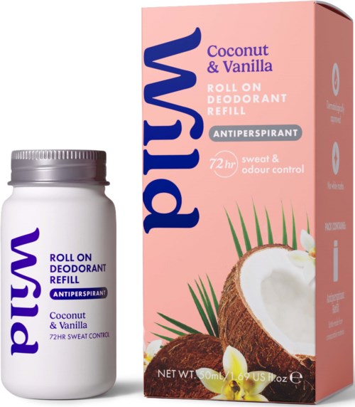 Wild Deo Roll On Refill Coconut Vanilla 50 ml
