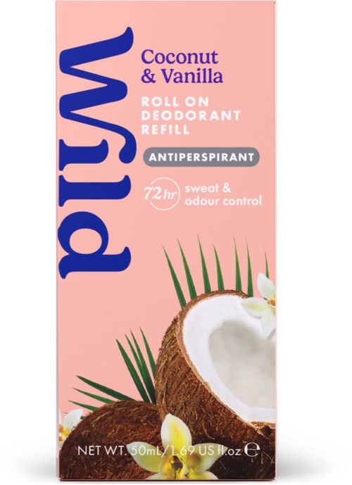 Wild Deo Roll On Refill Coconut Vanilla 50 ml