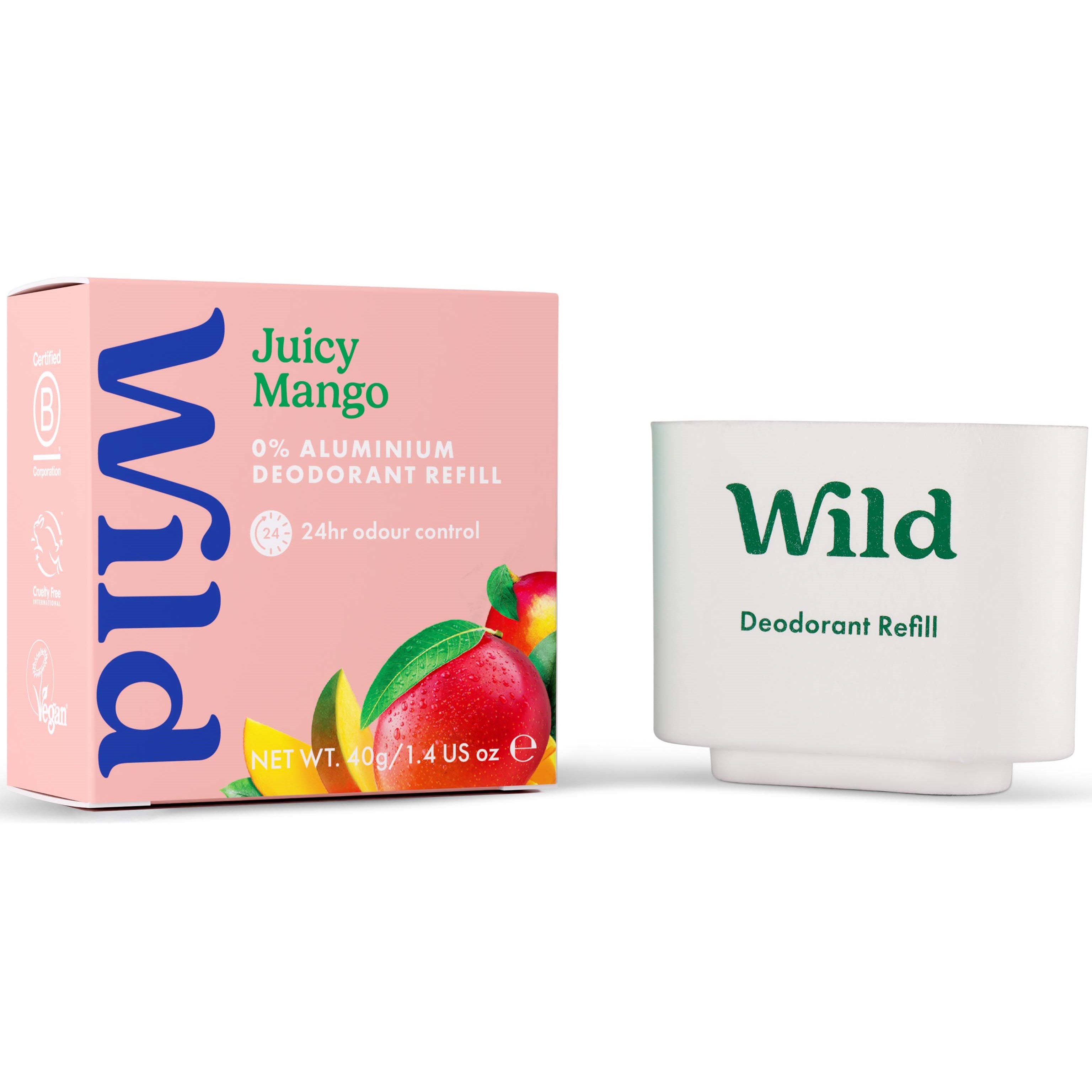 Wild Deo Stick Refill Juicy Mango 40 g billede