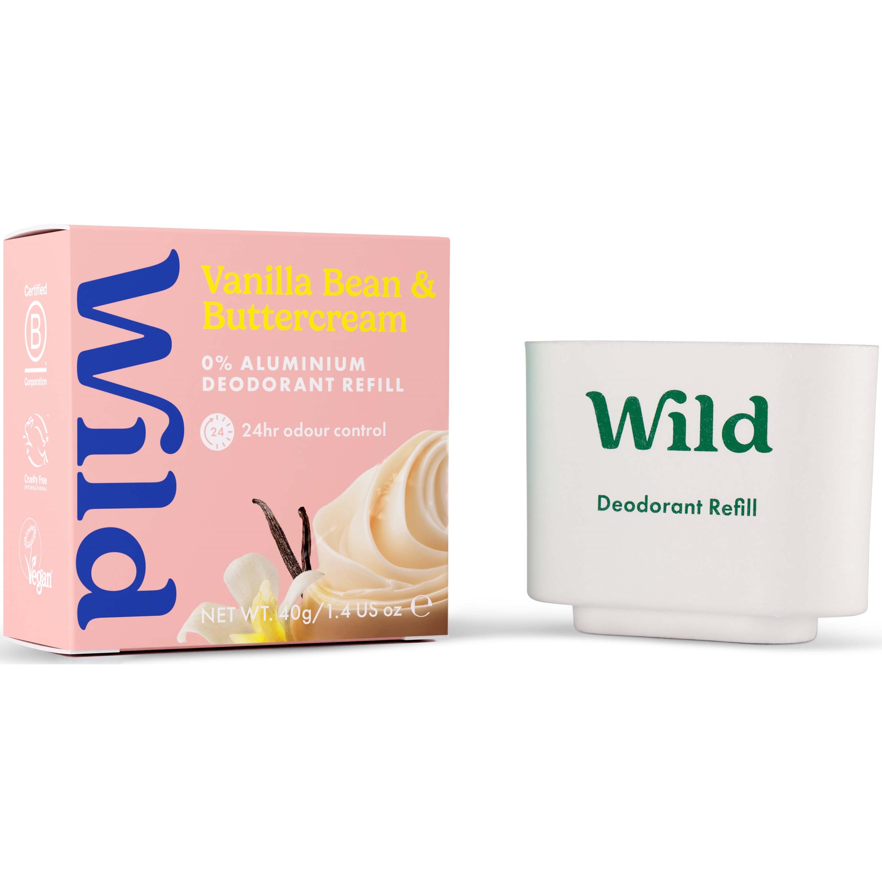Wild Deo Stick Refill Vanilla Bean & Buttercream 40 g billede