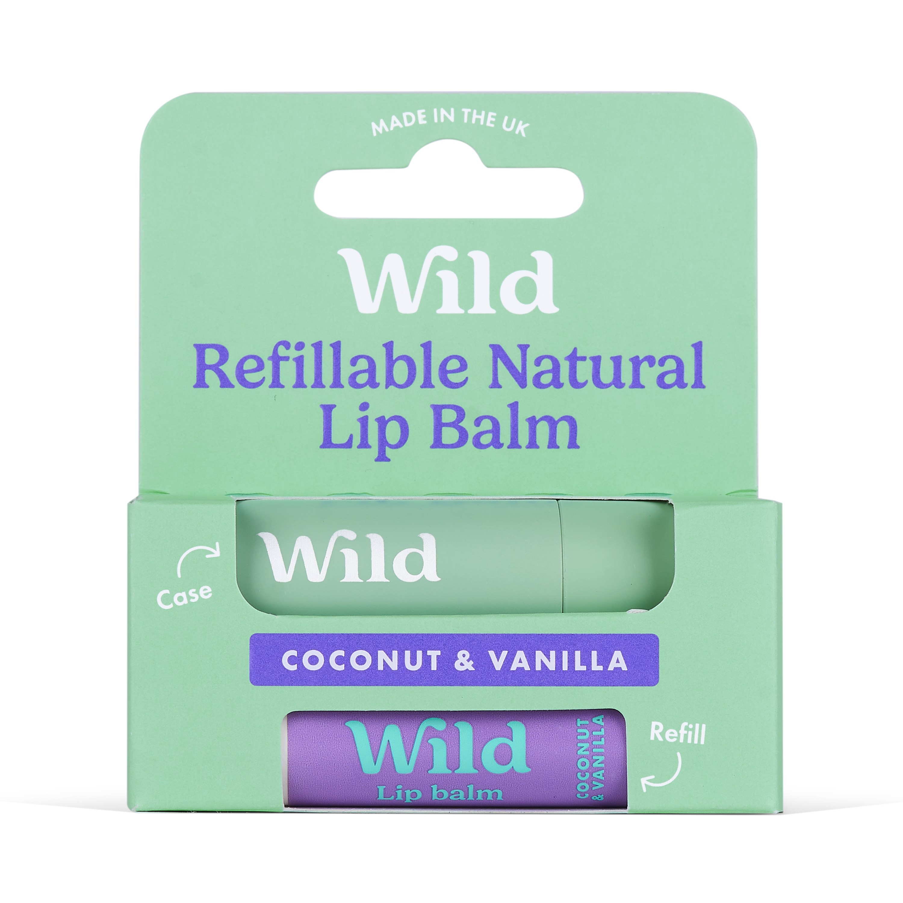 Wild Lip Balm Sage case Coconut & Vanilla billede