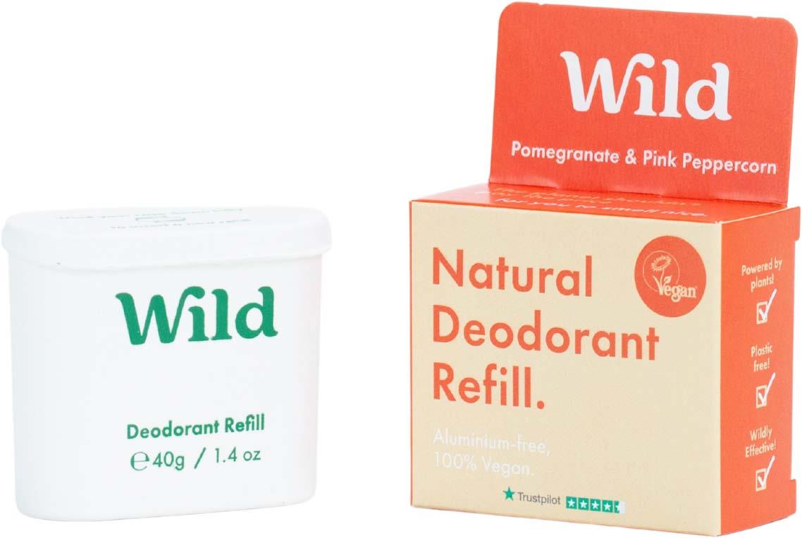 Wild Natural Deodorant Refill Pomegranate & Pink Peppercorn 40 g | lyko.com