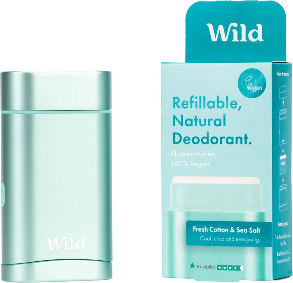 Wild Black case and Fresh Cotton and Sea Salt deo