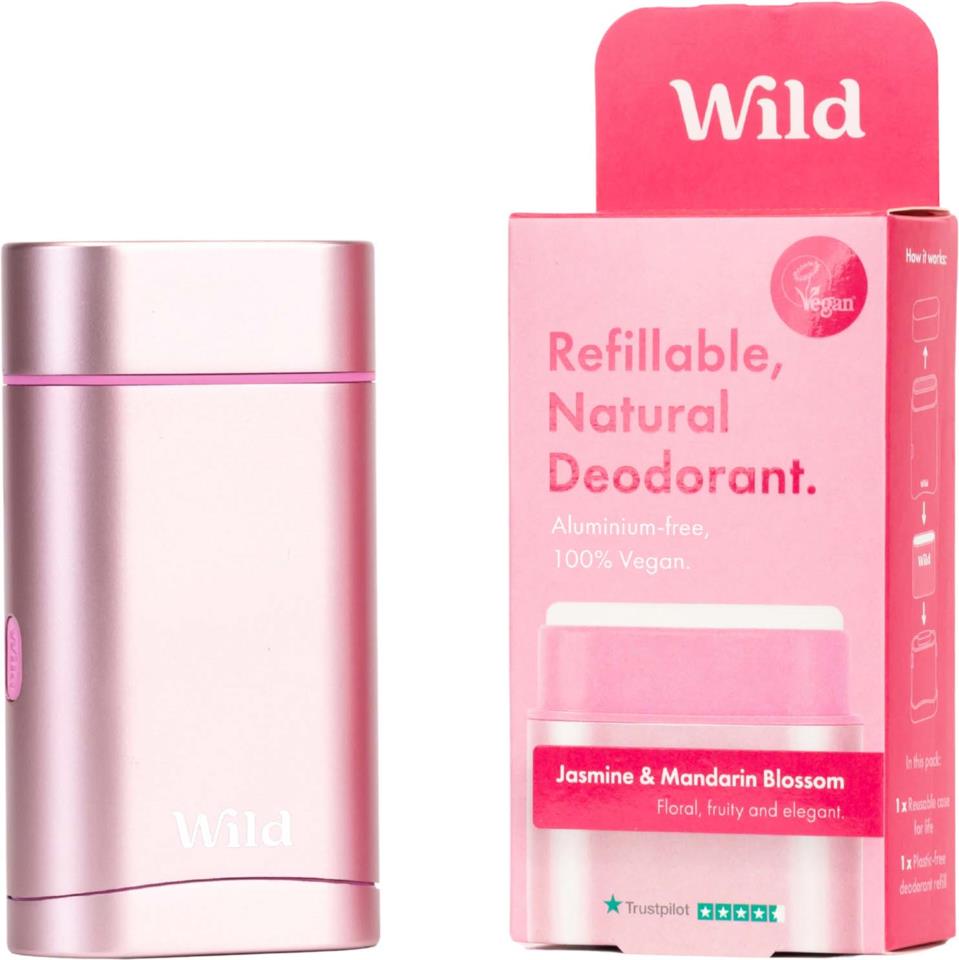 Wild Refillable, Natural Deodorant Jasmine & Mandarin Blossom 40 g