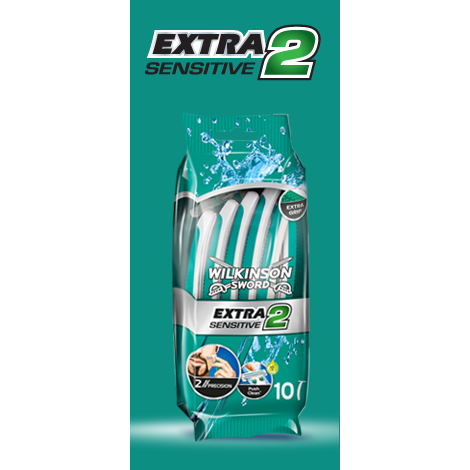 Wilkinson Sword Extra 2 Sensitive herr 10 st