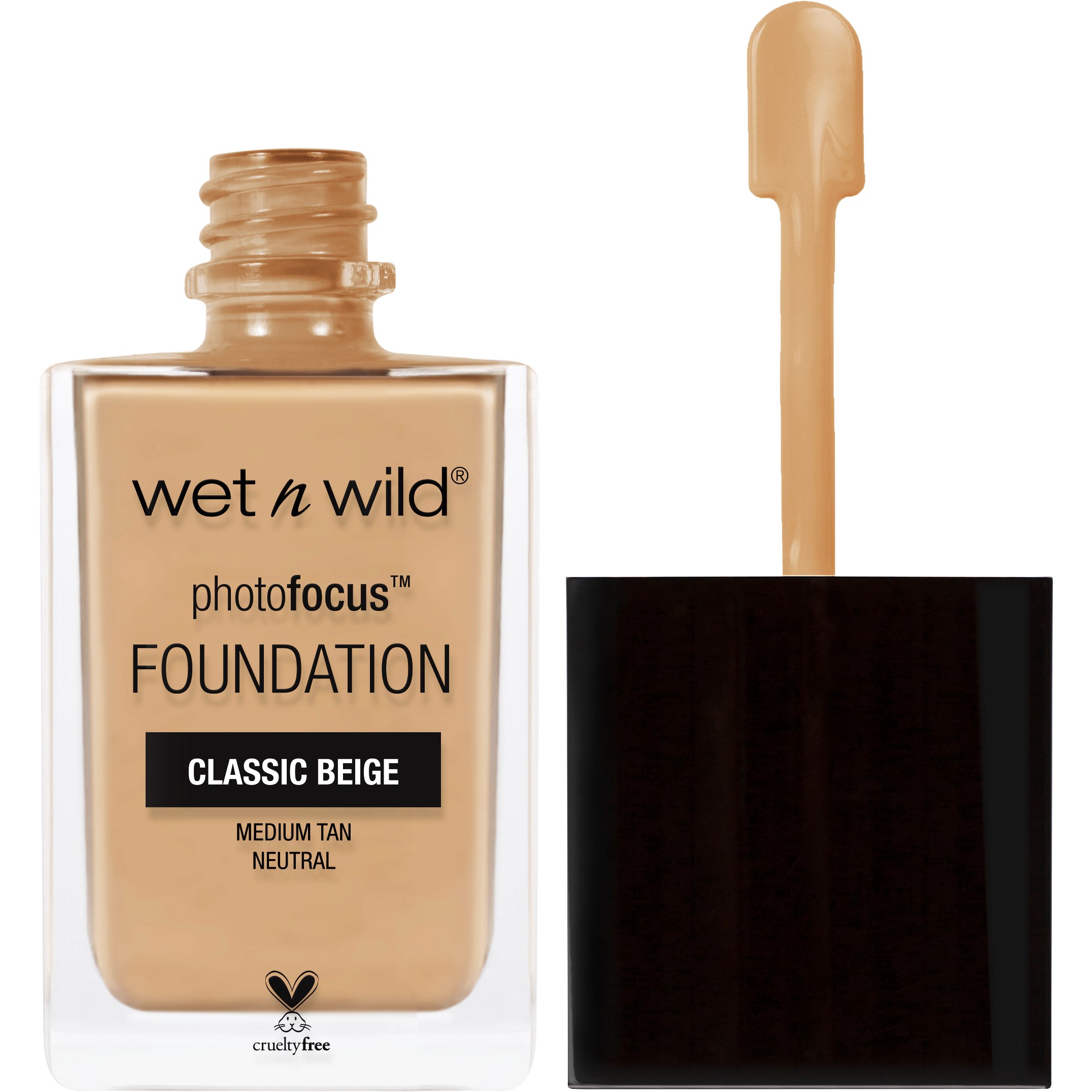Alternativ bild 1 för Wet n Wild Photo Focus Foundation Classic Beige