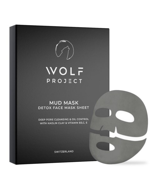 Wolf Project Detox Mud Face Mask Sheet 5-pack