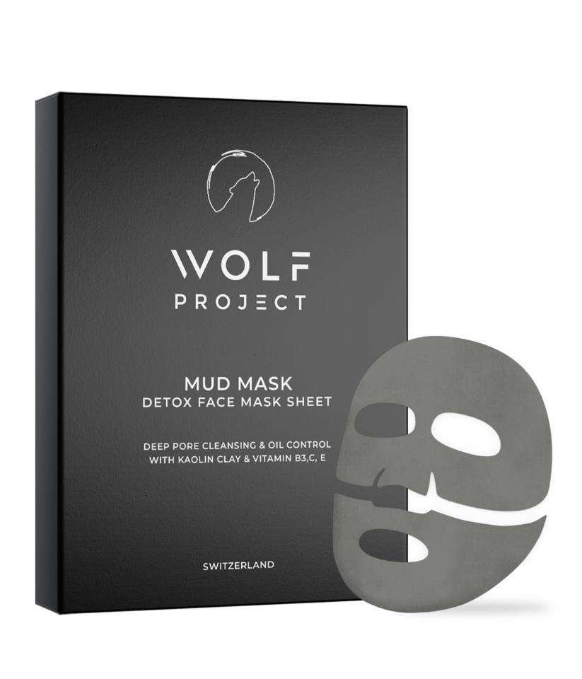 Wolf Project Detox Mud Face Mask Sheet