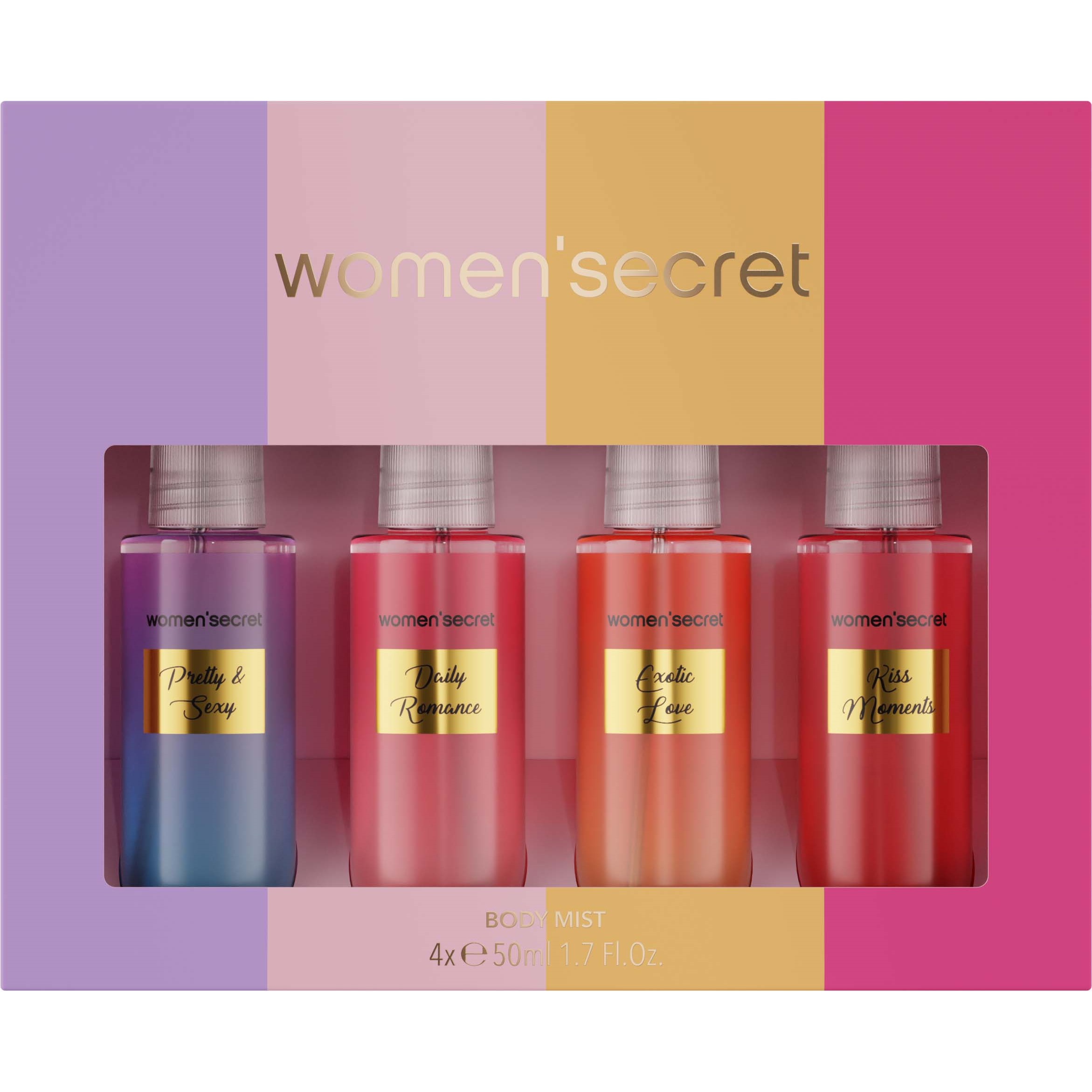 Women´secret Body Mist Set Color 4x50ml