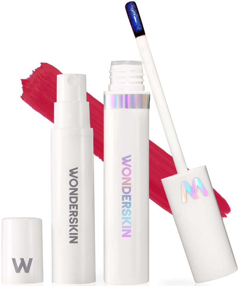 Wonderskin Wonder Blading peel and reveal lip tint kit First kiss (cranberryl) 4 ml